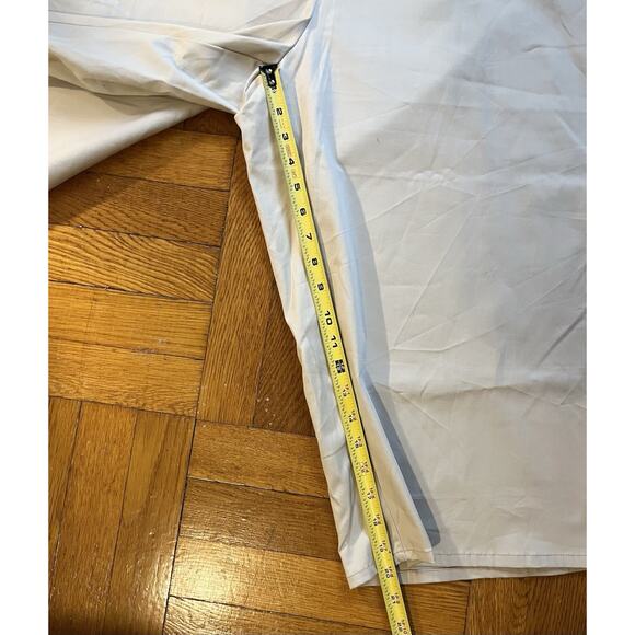 Ashley Stewart Capri Crop Pants 5X Beige Button Fly Lightweight Comfort Shorts - Picture 7 of 7